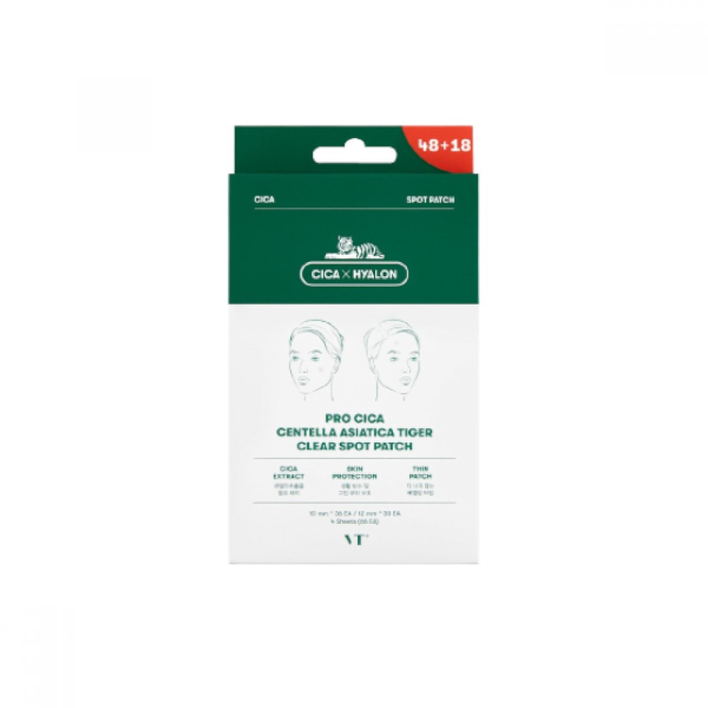 [Deal] VT - Pro Cica Centella Asiatica Tiger Clear Spot Patch - 4sheets/10mm*36ea+12mm*30ea (66ea... | STYLEVANA