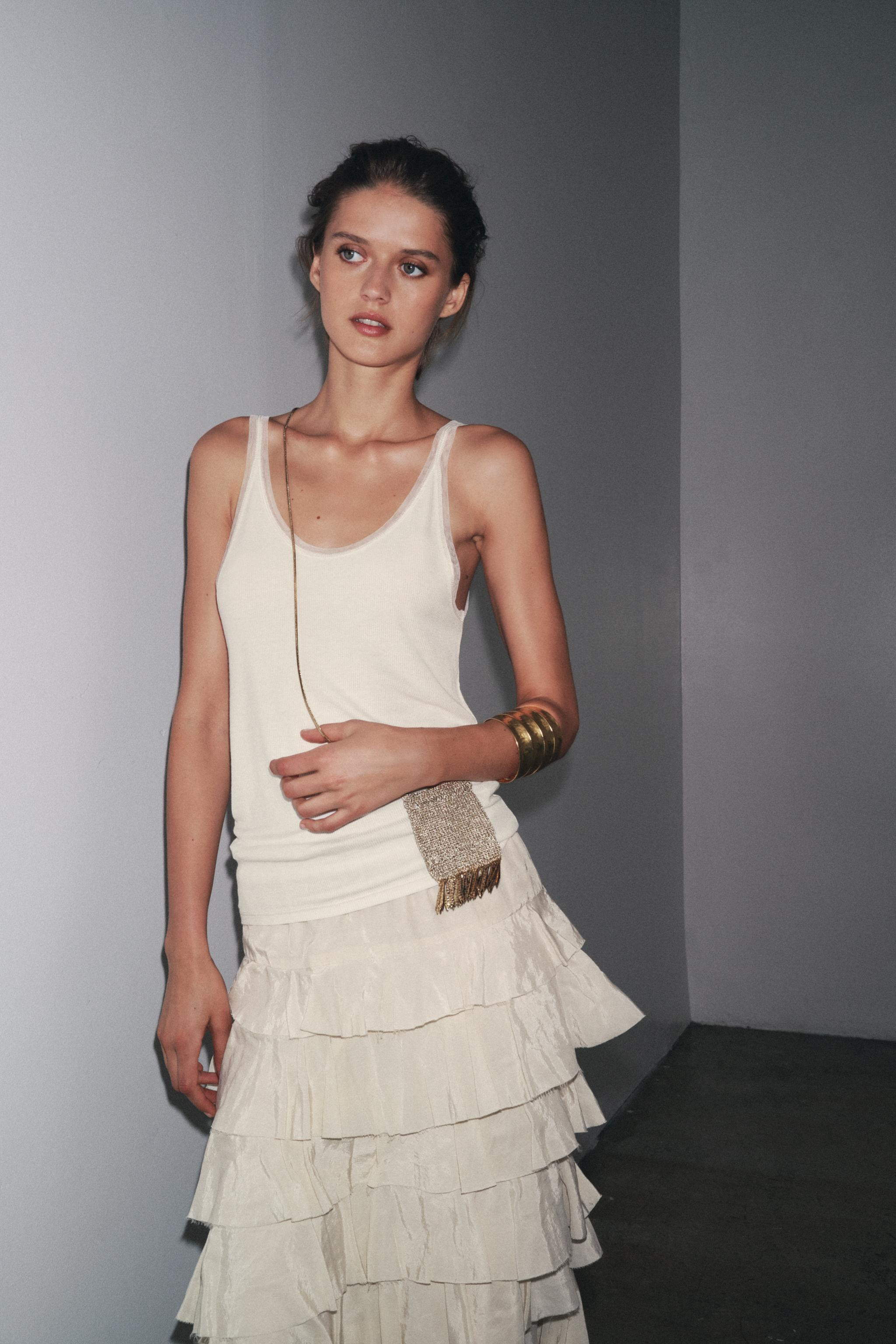 COMBINED TULLE T-SHIRT | Zara US