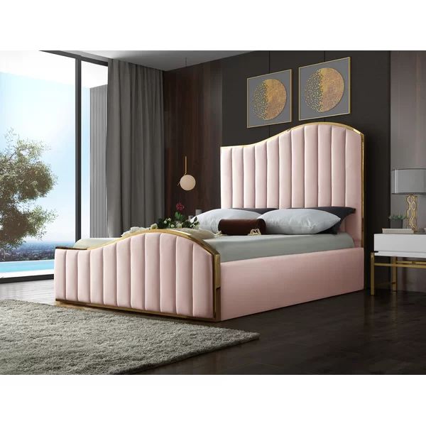 Wulff Velvet Upholstered Platform Bed | Wayfair Professional