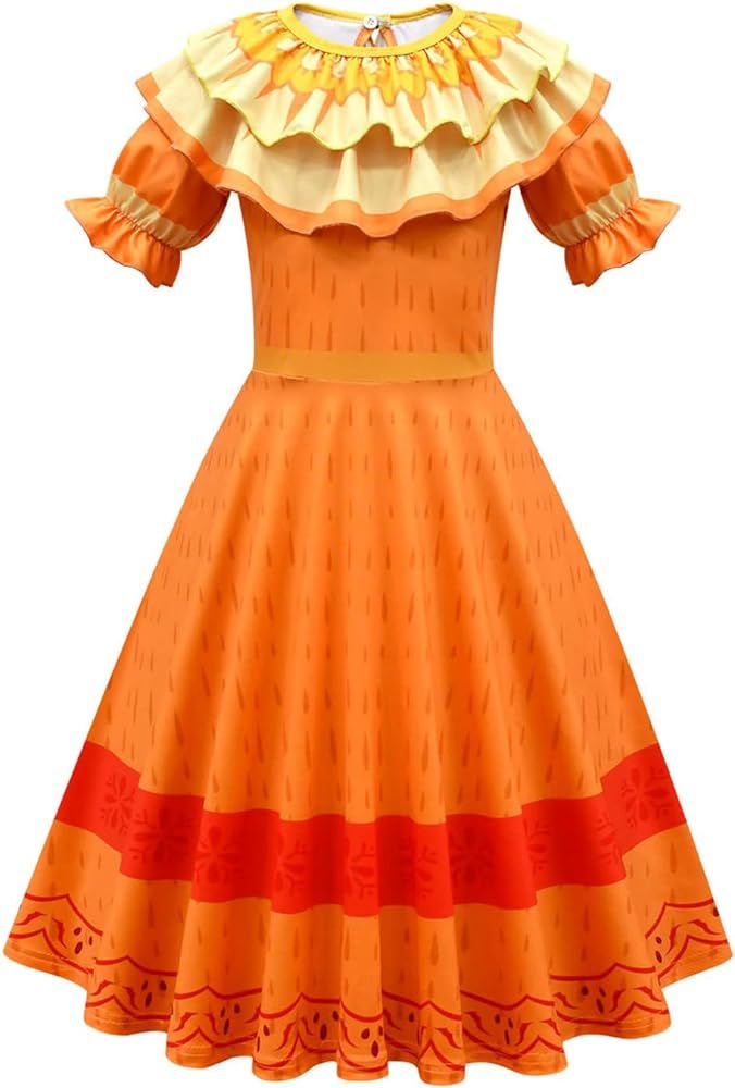 Kids Girls Isabela Dress Cosplay Costume Julieta Madrigal Princess Dress Skirt Suit for Child | Amazon (US)