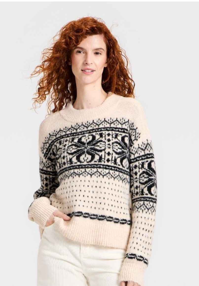 $25 ski sweater, fair isle sweater 

#LTKootd #LTKHoliday #LTKSeasonal
