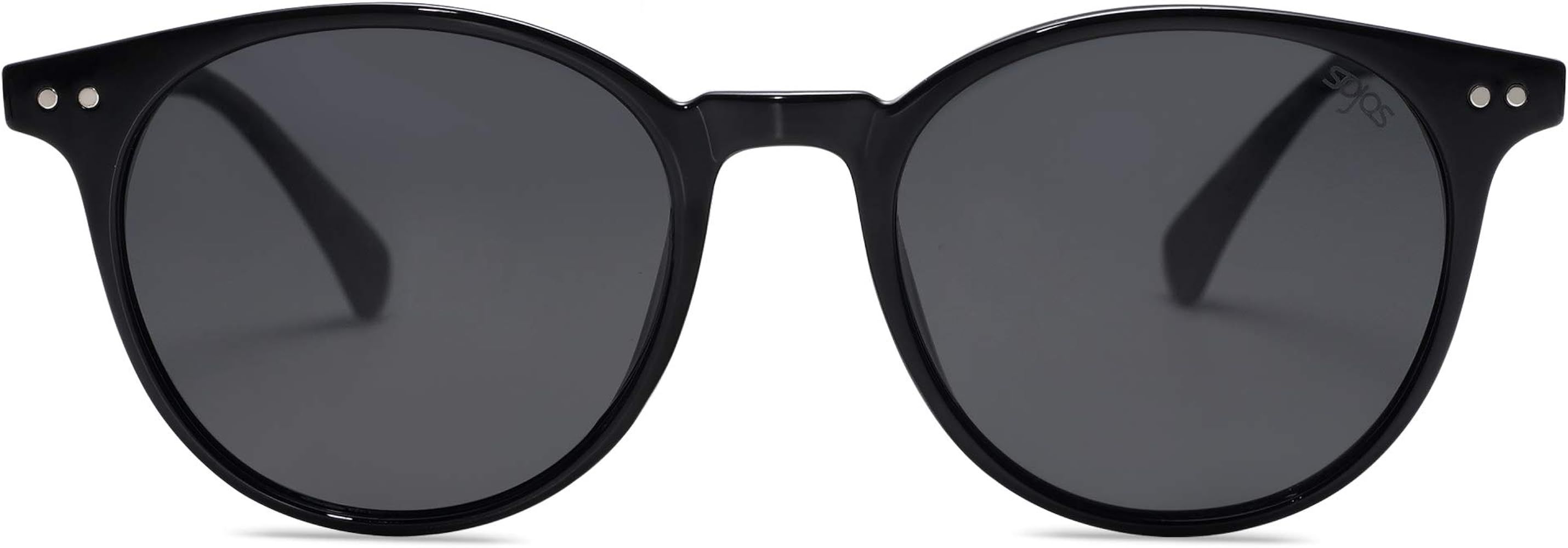SOJOS Small Round Classic Polarized Sunglasses for Women Men Vintage Style UV400 Lens SJ2113 | Amazon (US)