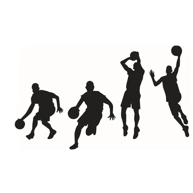NUOLUX DIY Basketball Players Room Decor Wall Sticker Removable Vinyl Inspiration Wall Decor Deca... | Walmart (US)