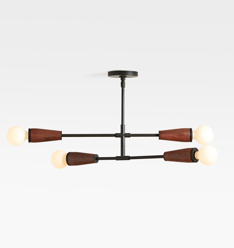 Altona Barebulb Semi-Flush Ceiling Fixture | Rejuvenation