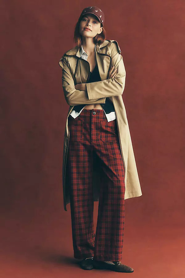 The Colette Full-Length Tartan Plaid Pants by Maeve | Anthropologie (US)