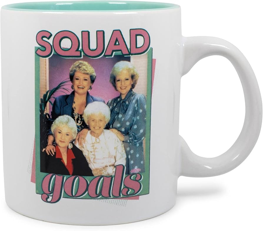 Silver Buffalo The Golden Girls Squad Goals Ceramic Mug | Holds 20 Ounces | Amazon (US)