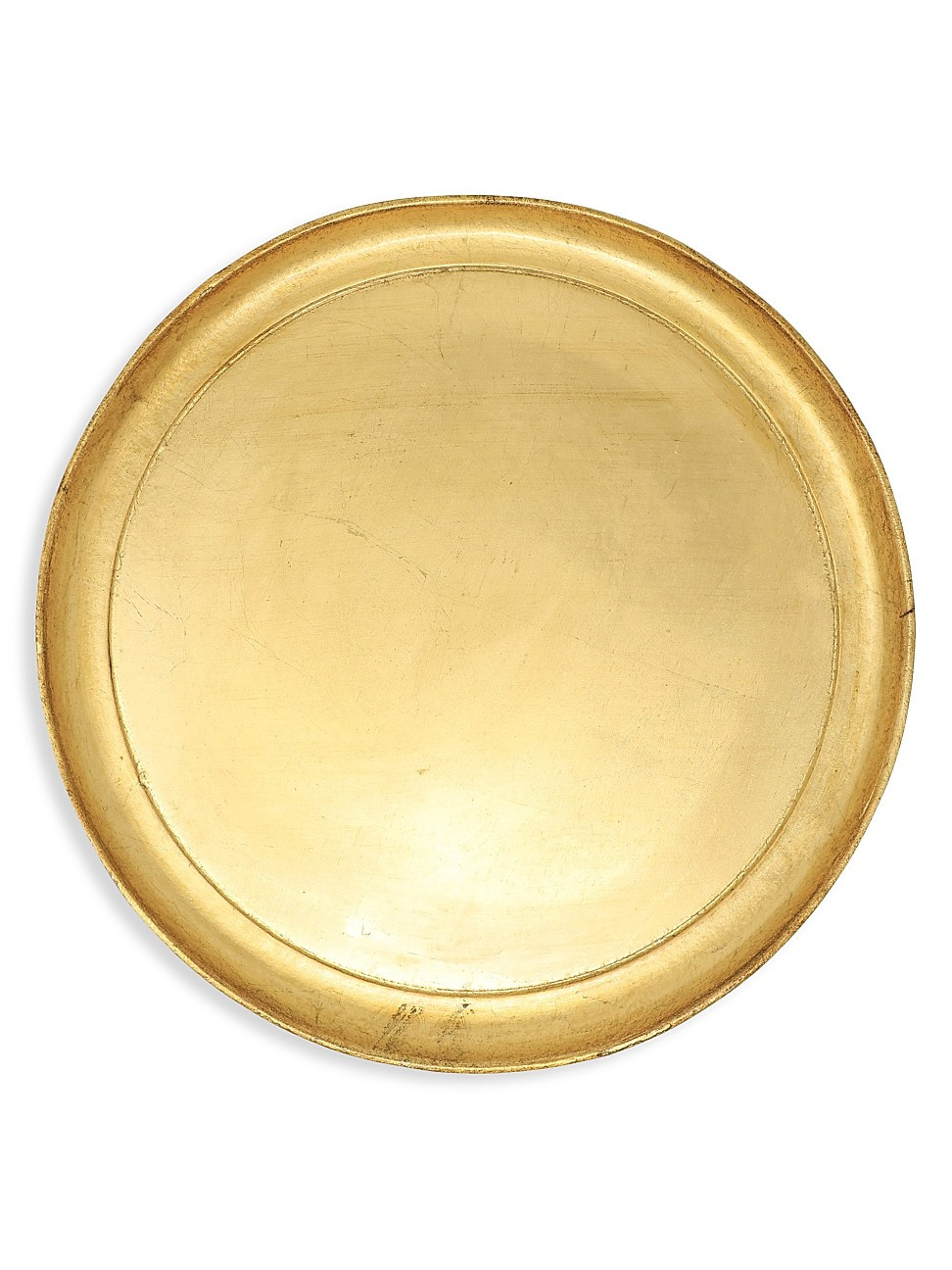 Florentine Wooden Accessories Gold Medium Round Tray | Saks Fifth Avenue
