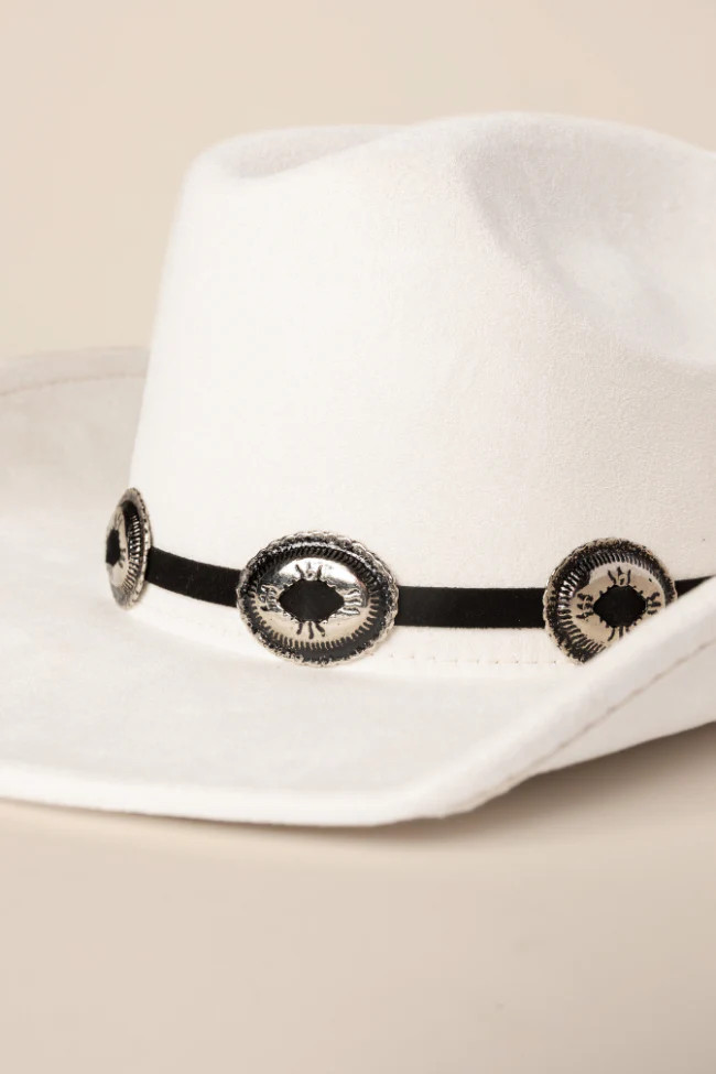 Concho Cream Cowboy Hat SALE | Pink Lily