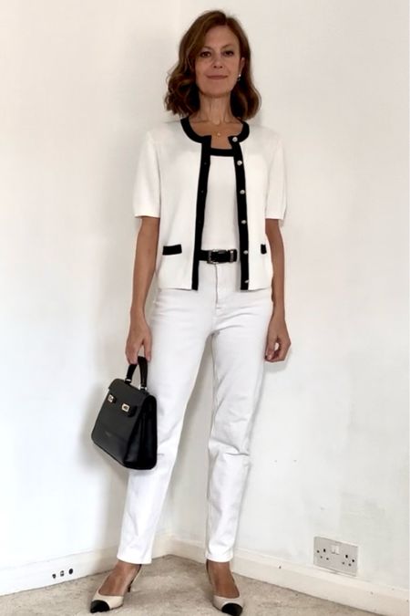 White jeans outfit #styleover50