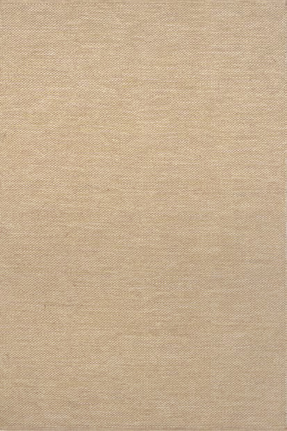 Beige Cotton Solid Flatweave Area Rug | Rugs USA