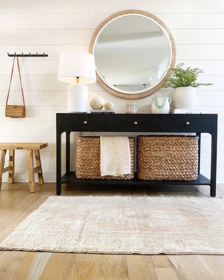 Entryway Decor, Modern Classic Entryway in Emily's home, Home Decor, McGee and Co, Etsy, Pottery Barn, Target #entryway #homedecor

#LTKhome #LTKstyletip