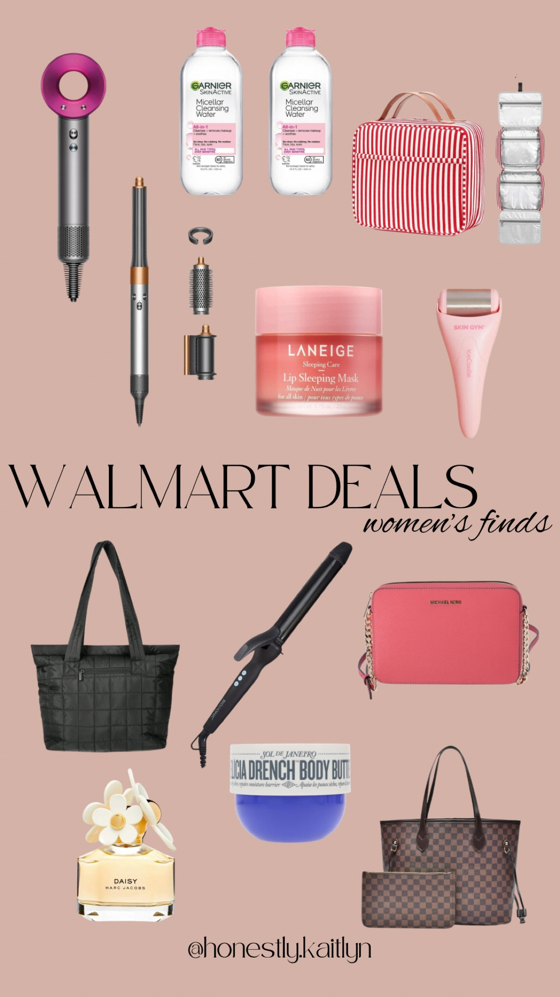 Beauty, makeup, skin care, hair care, hair tools, purses, toiletry bags, women’s items, curling iron, tote bag, michael kors, dyson airwrap, laneige, trending beauty products, gift guide for her, gift ideas for women, walmart, black friday 

#LTKGiftGuide #LTKBeauty #LTKSaleAlert