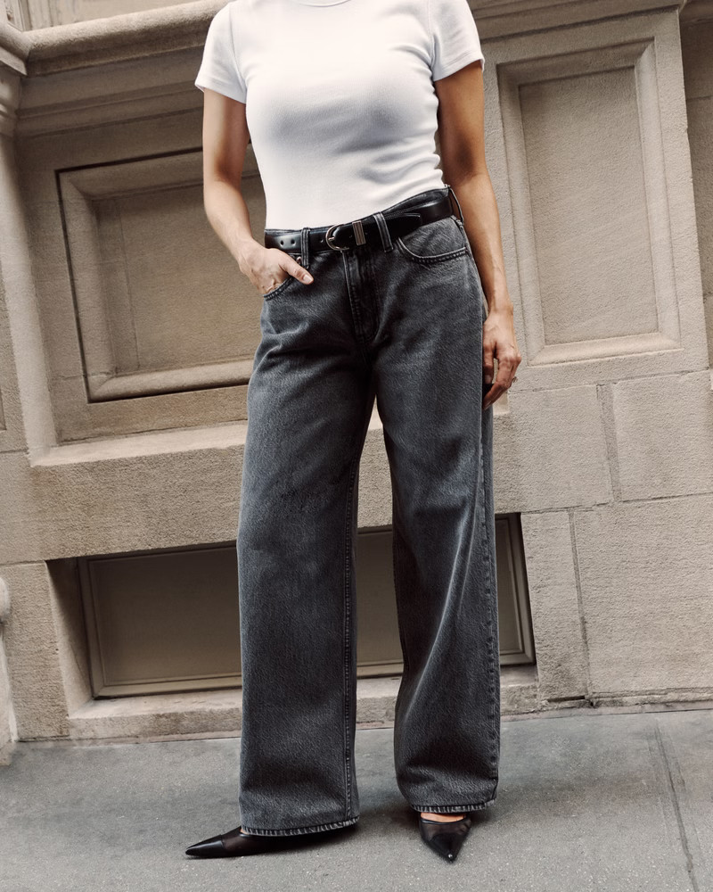 Women's Low Rise Ultra Loose Jean | Women's Bottoms | Abercrombie.com | Abercrombie & Fitch (US)