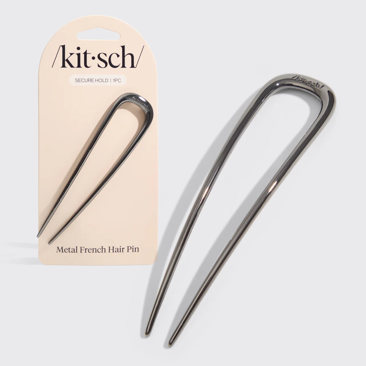 Hematite French Hair Pin | KITSCH | Kitsch