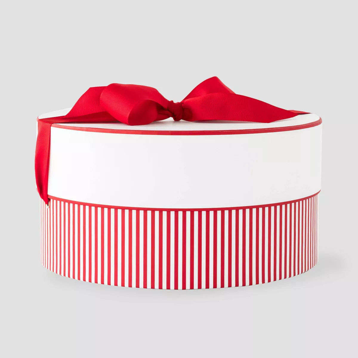 Candy Cane Stripe Large Round Gift Box Red/White - Sugar Paper + Target | Target