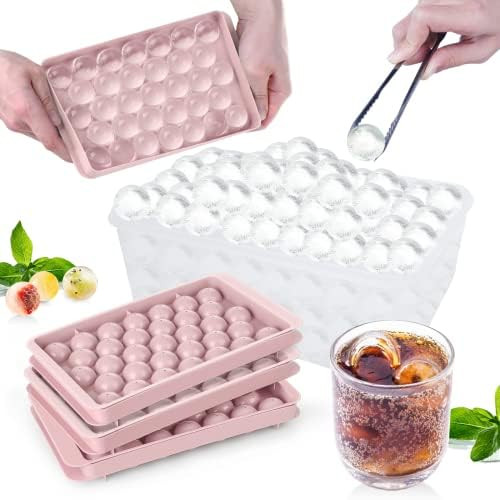 Mini Ice Cube Tray Balls,Round Ice Ball Maker Mold for Freezer,Sphere Ice Cube Tray Making 1.2in ... | Amazon (US)