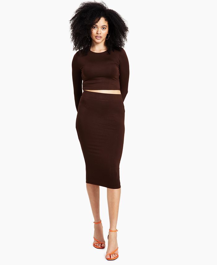 Bar III Bodycon Midi Skirt, Created for Macy's & Reviews - Skirts - Women - Macy's | Macys (US)