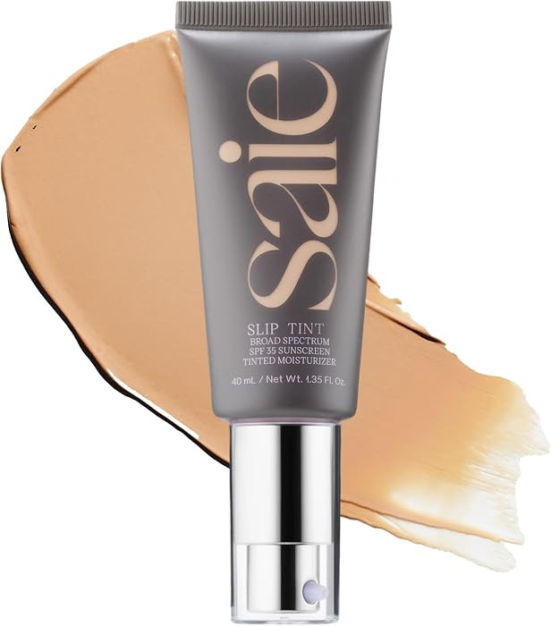 Saie Slip Tint Tinted Moisturizer with SPF 35 - Light Coverage, Glowy Skin Tint & Mineral Sunscre... | Amazon (US)
