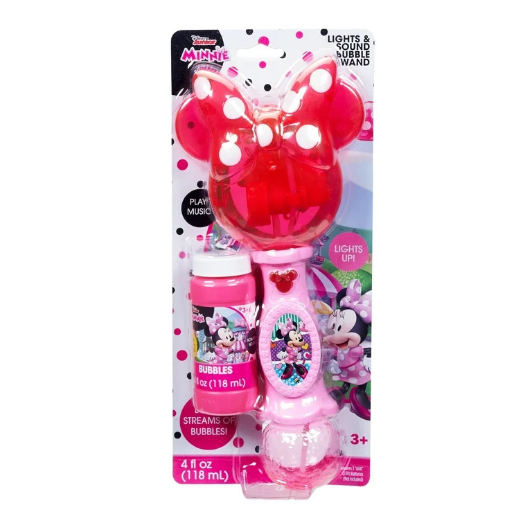 Disney Minnie Mouse Light & Sound Bubble Wand - Walmart.com | Walmart (US)
