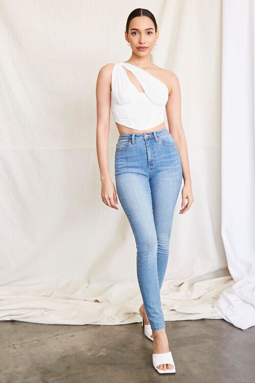 Cutout One-Shoulder Crop Top | Forever 21 | Forever 21 (US)