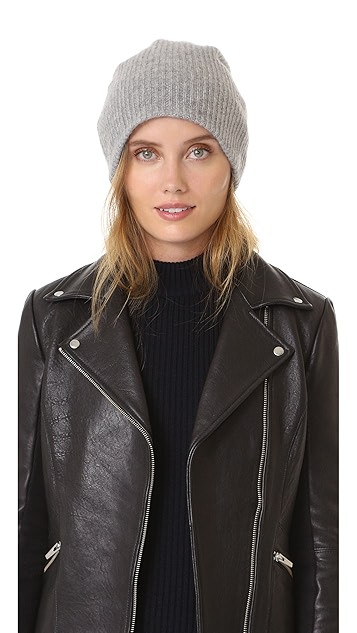 Cashmere Plush Rib Beanie | Shopbop