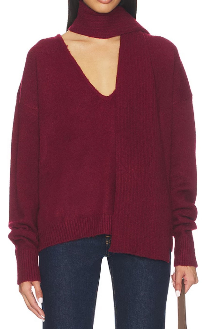 Sweater with scarf 
winter outfit 

#LTKdayinmylife #LTKValentine #LTKSeasonal