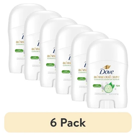 (6 pack) Dove Advanced Care Antiperspirant Deodorant Stick Cool Essentials ,0.5 oz | Walmart (US)