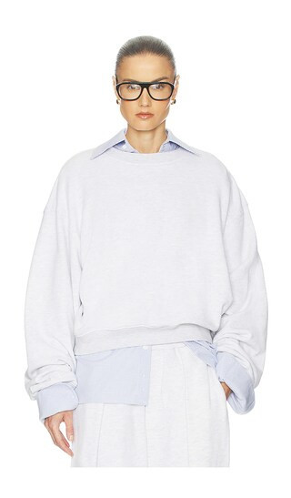 Helsa The Full Sweatshirt in Fleece in Grey. - size XL | Revolve Clothing (Global)