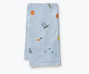 RIFLE PAPER CO. Fruit Stand Embroidered Tea Towel - Stylish Embroidered Cotton Towel with Ricrac ... | Amazon (US)