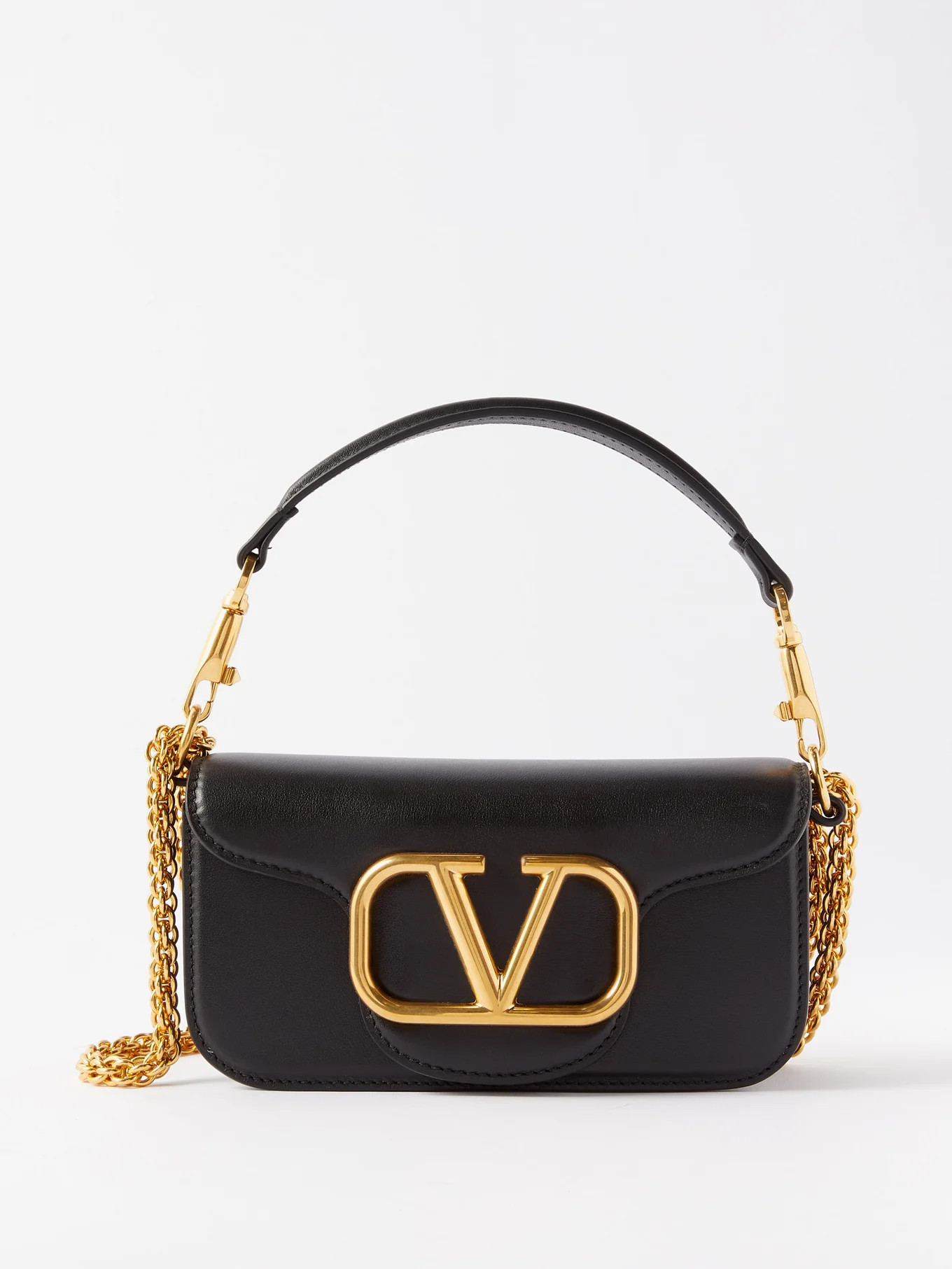 Locò V-Logo leather shoulder bag | Valentino | Matches (APAC)