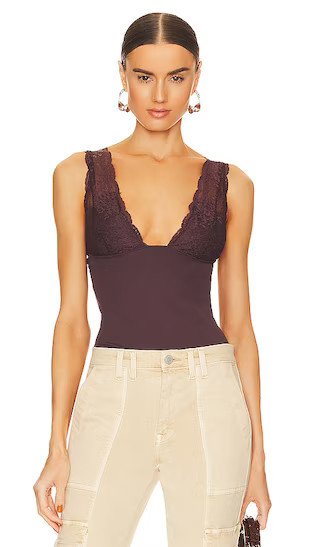 Free People X Intimately FP Power Play Cami in Brown. - size L | Revolve Clothing (Global)
