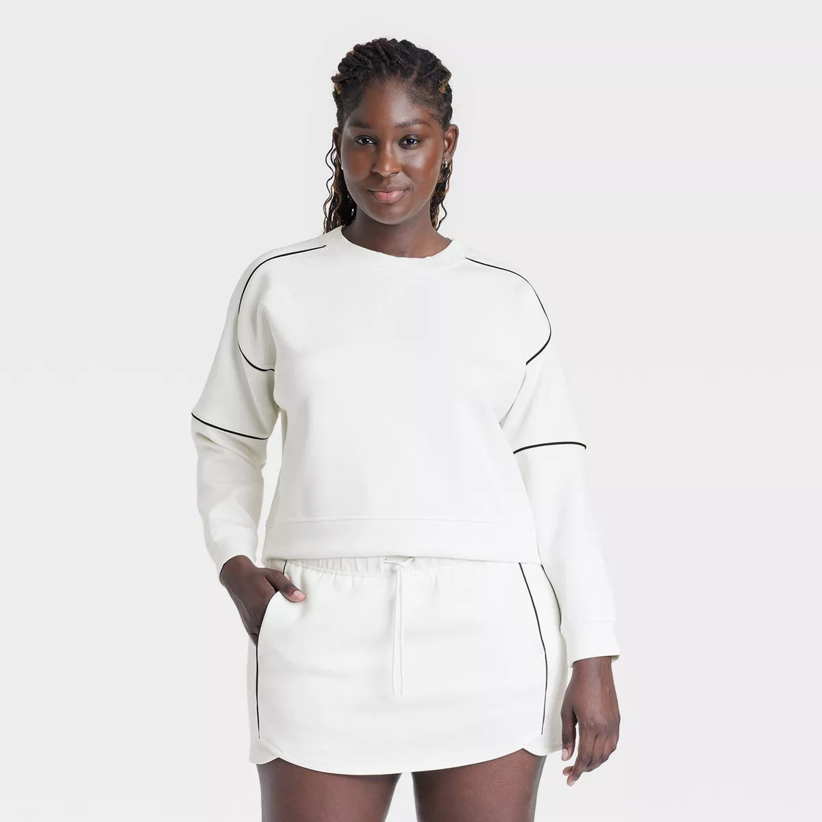 Women's Airy Sleek Crewneck Sweatshirt - All In Motion™ | Target