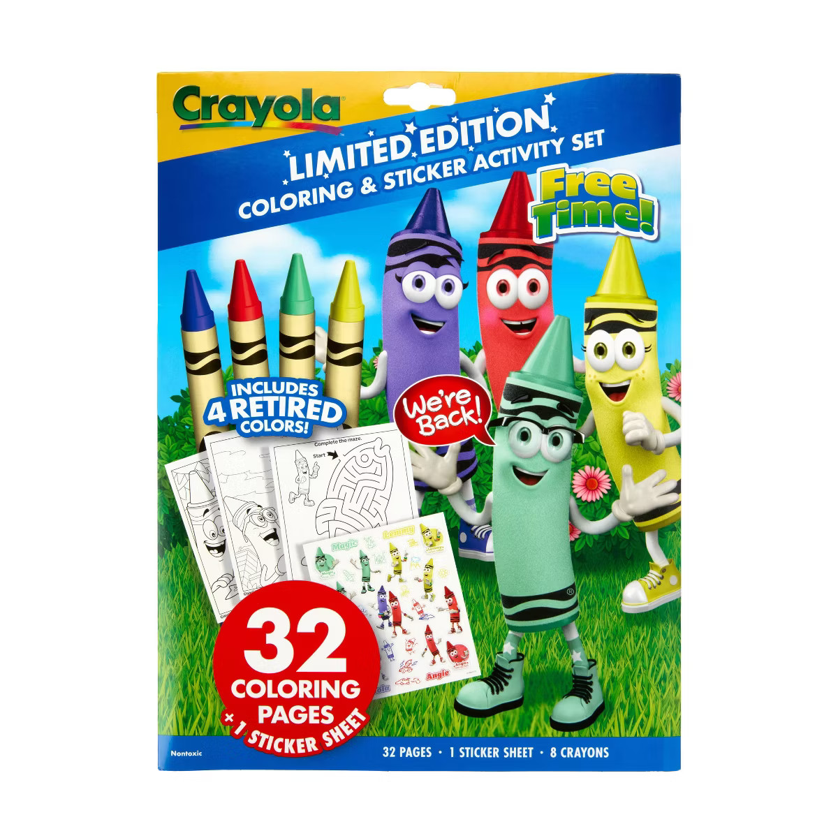 Crayola Limited Edition Coloring and Activity Pad 32 Pages Free Time | Target