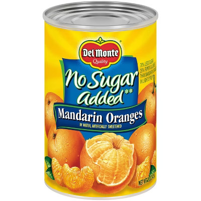 Del Monte No Sugar Added Mandarin Oranges in Water 15oz | Target