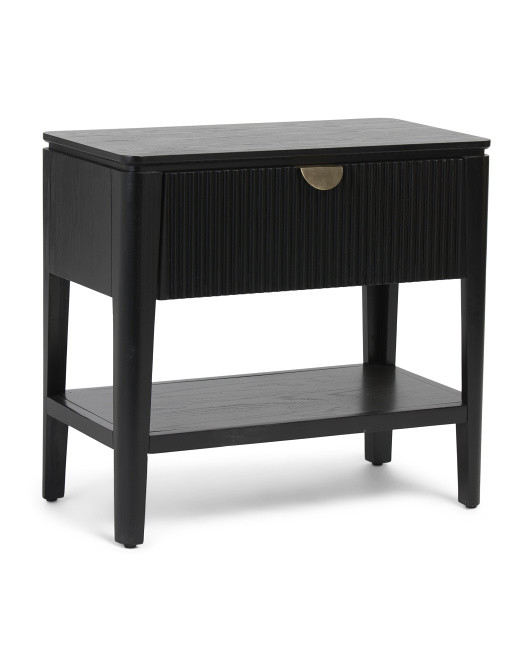 26x24x14 Fluted Side Table With Drawer | TJ Maxx