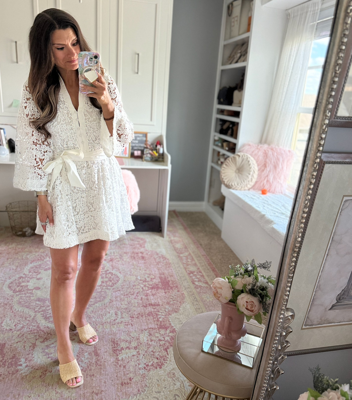 White dress for summer 

 