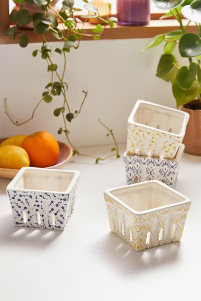 Stamped Berry Colander Dish | Urban Outfitters (US and RoW)