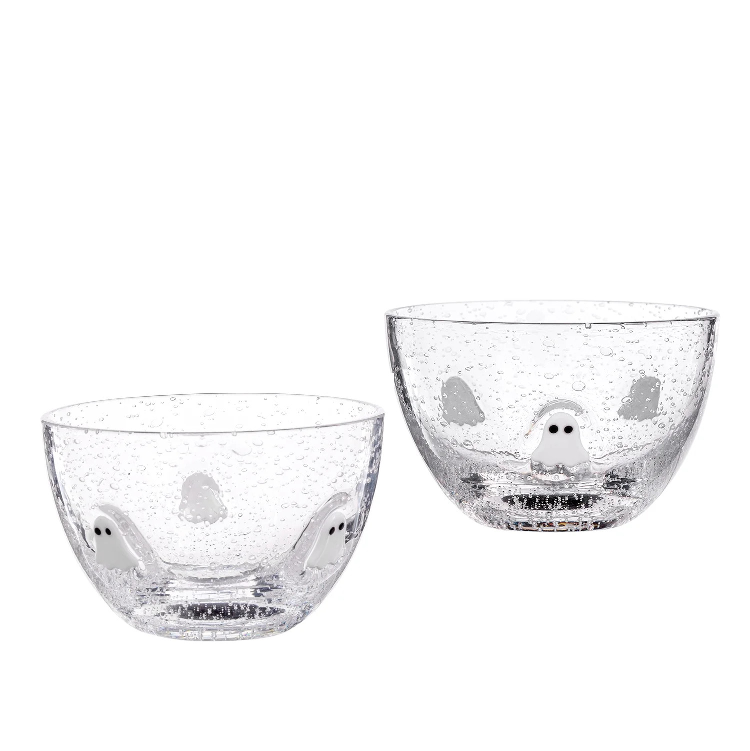 Way to Celebrate 2pk Bubble Glass Bowl with Ghost Charms | Walmart (US)