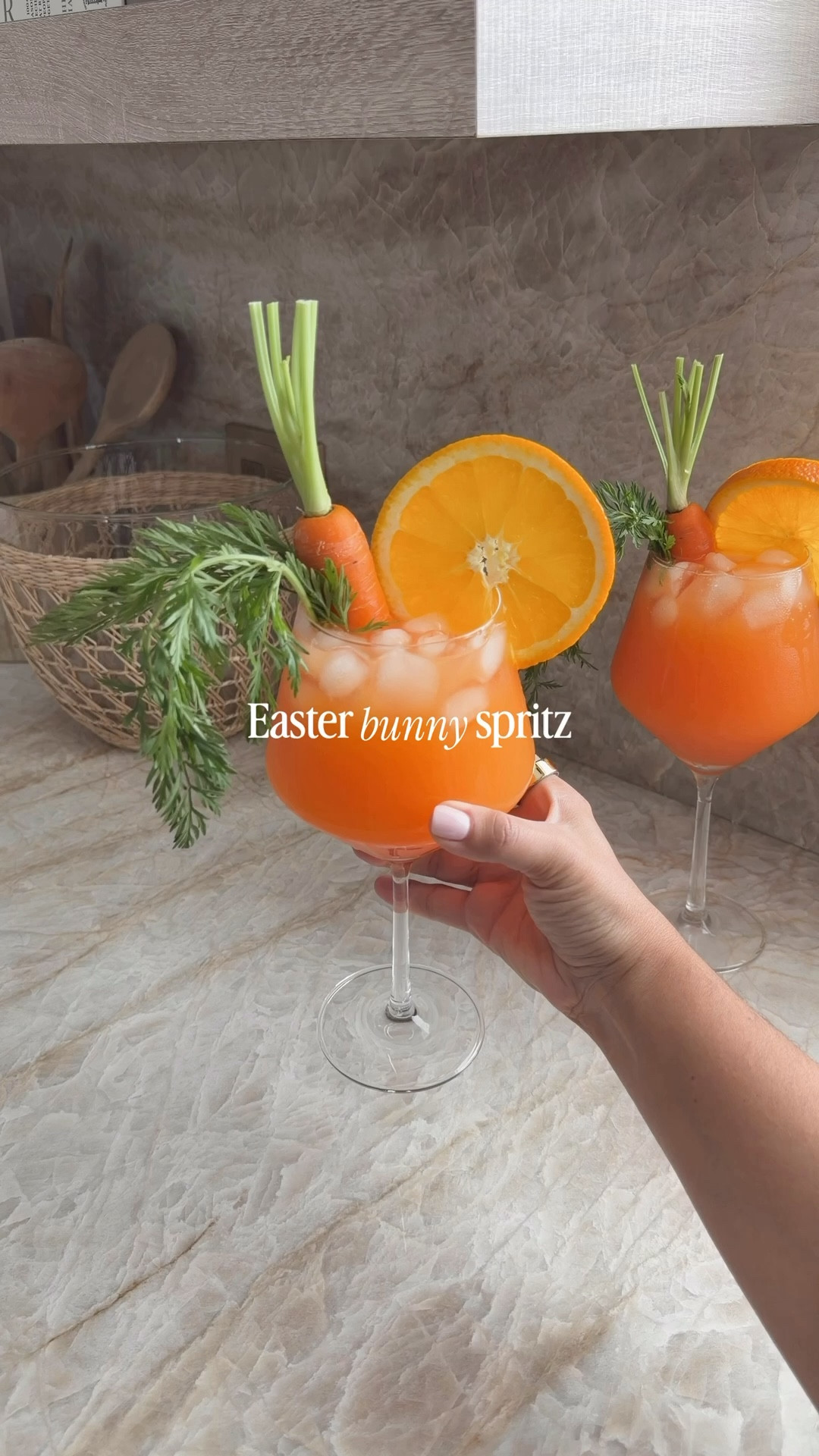 Easter bunny spritz 🥕🍊🍹 the only cocktail you need for brunch this year! 

#spritz #aperol #cocktail #brunch #eastercocktail #easter #spring 

#LTKHome #LTKfoodie #LTKSeasonal