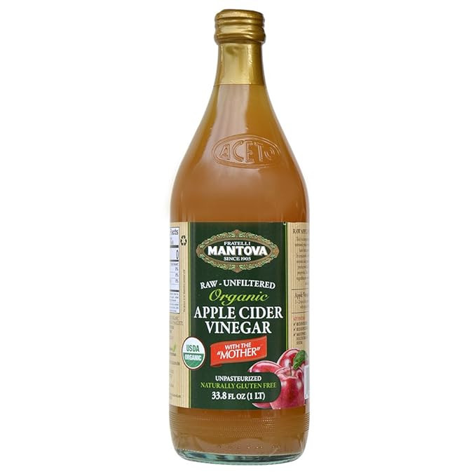 100% Raw-unfiltered Organic Apple Cider Vinegar with "The Mother" 34 Oz (Pack of 1) USDA Certifie... | Amazon (US)