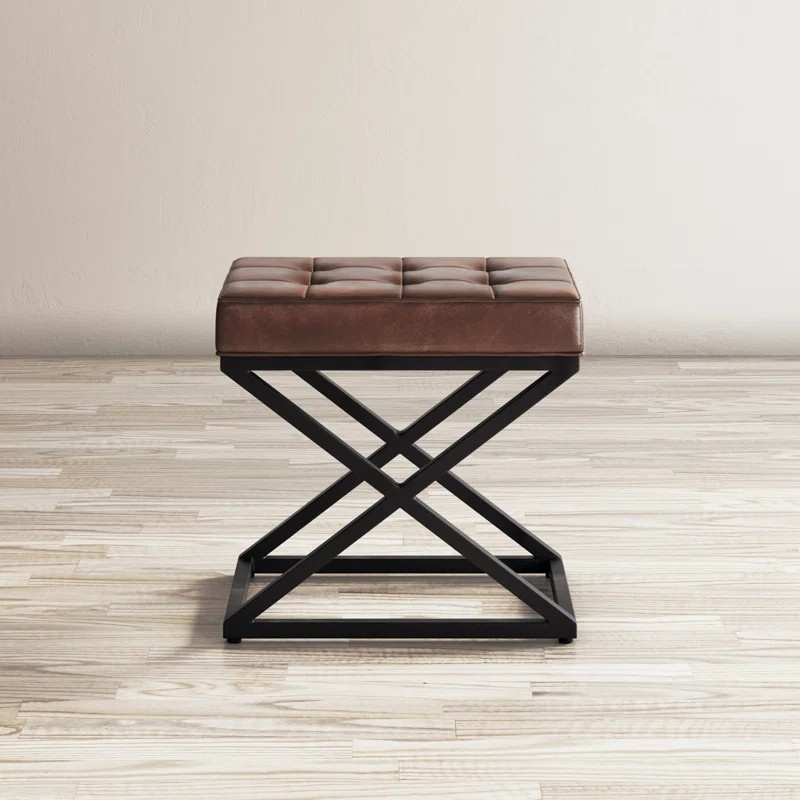 Pearson Leather Ottoman | Wayfair North America