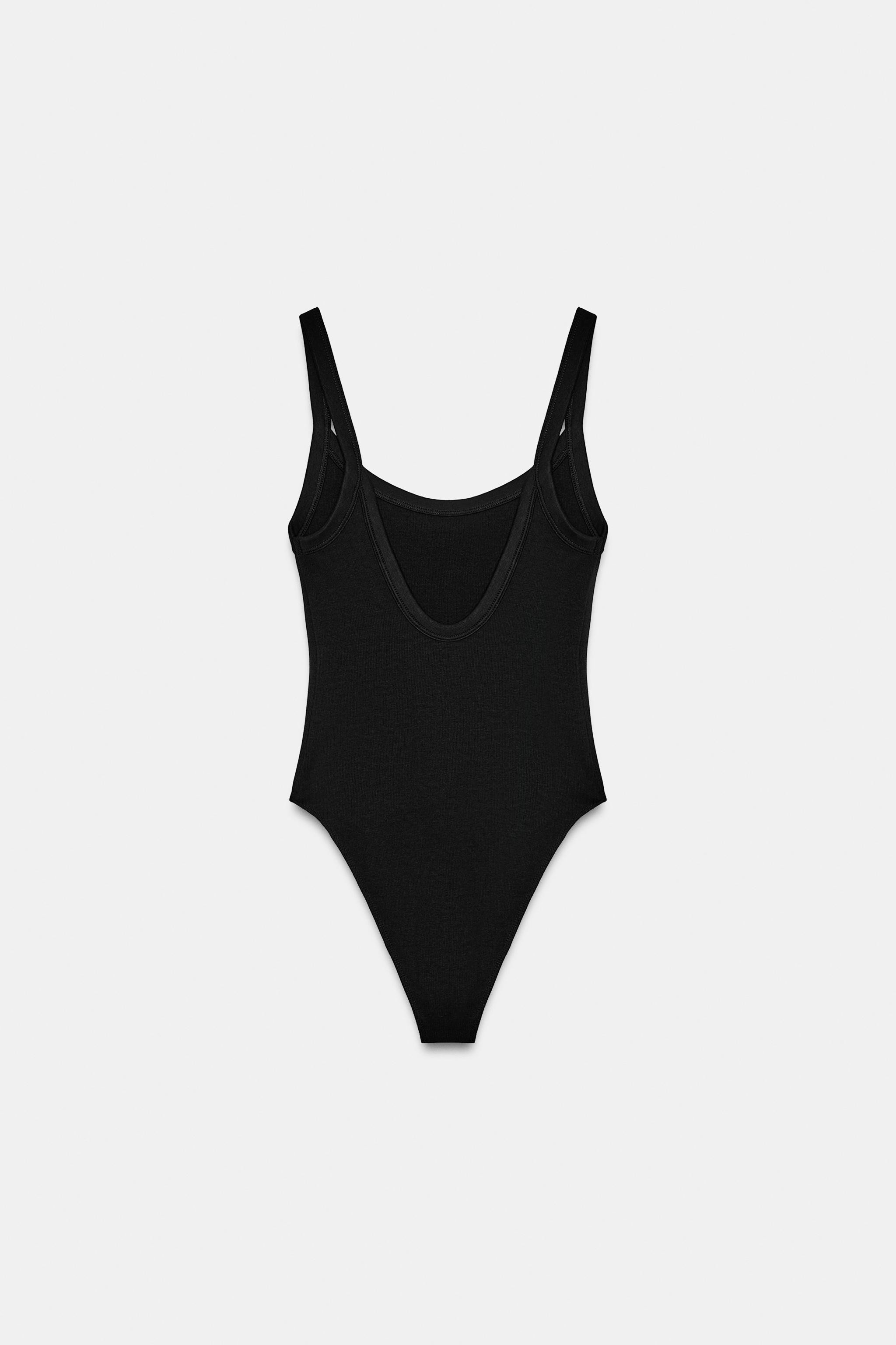 COTTON STRAPPY BODYSUIT | Zara US