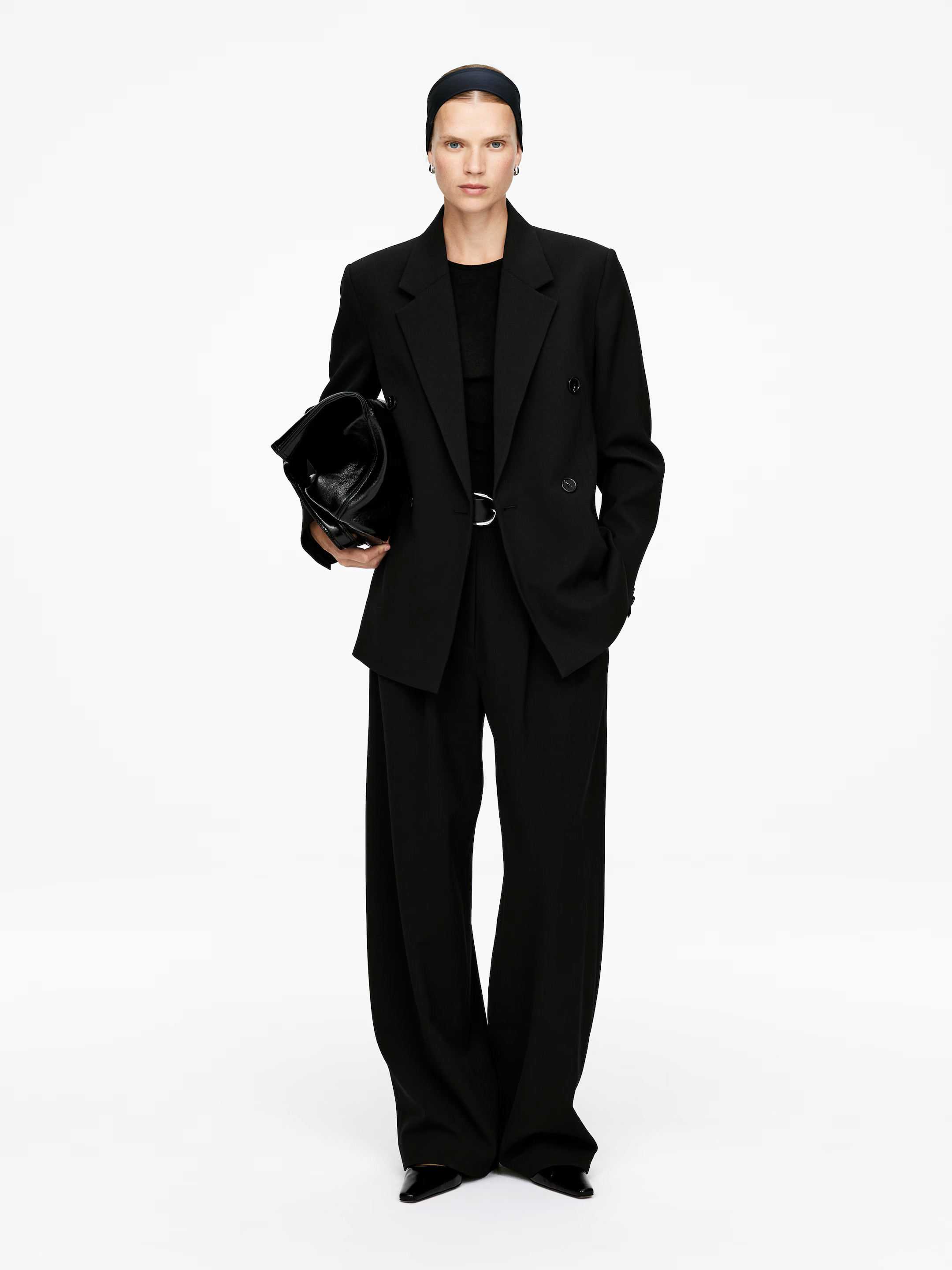 Relaxed Blazer - Black - Ladies | H&M GB | H&M (UK, MY, IN, SG, PH, TW, HK)