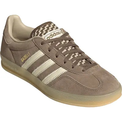 adidas Gazelle Indoor Sneaker in Green/White/Lucid Pink at Nordstrom, Size 11.5 | Nordstrom