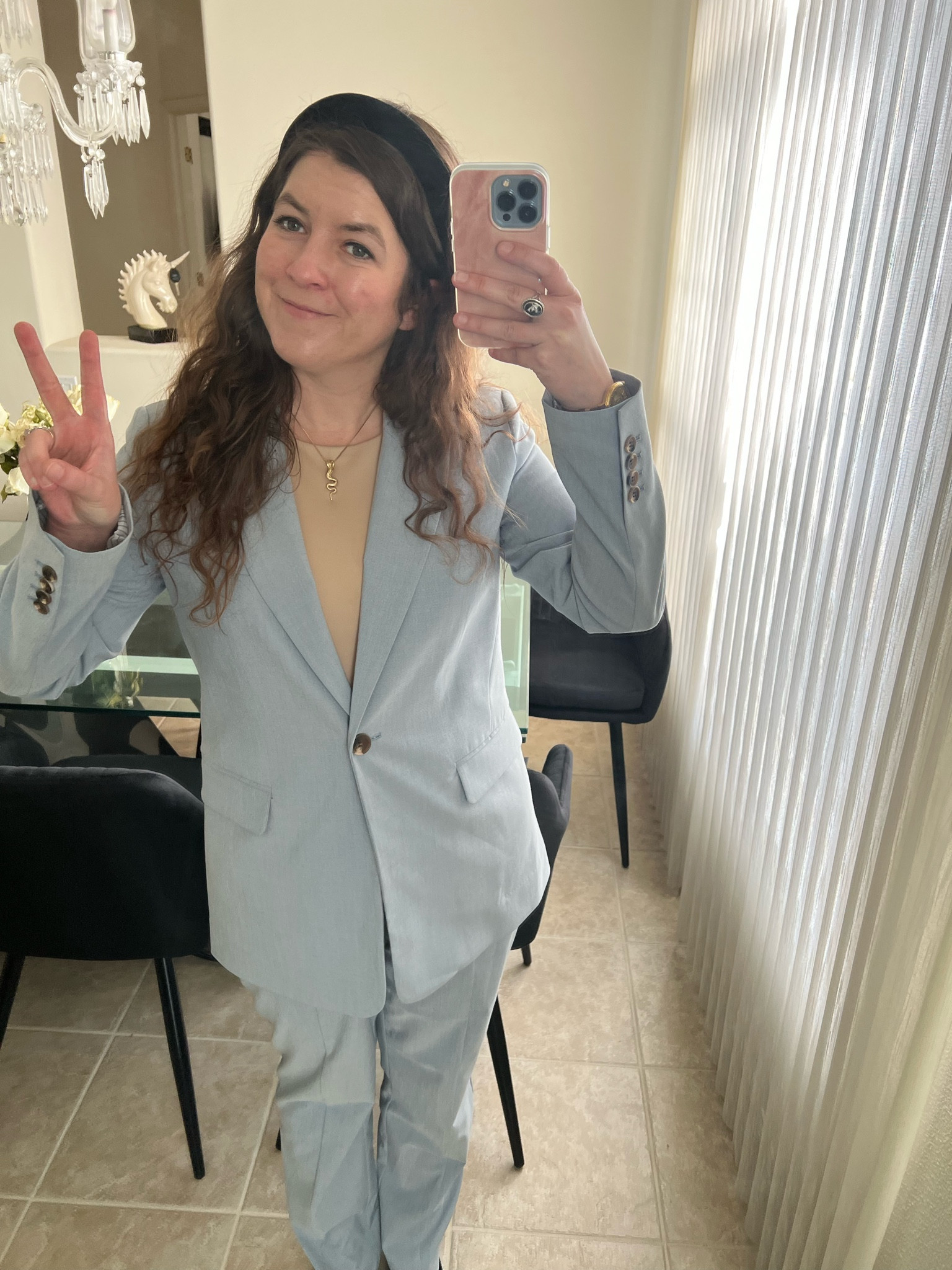 ✨I recently got a new job and it calls for professional outfits. I had… a few interview outfits 😅 and that’s it. I jumpstarted my professional wardrobe with this suit! It’s extremely comfortable, I’m able to mix and match the pieces, and it automatically makes me look  put together when I wear it as a set. 🖤 I dropped it off at the dry cleaner today and bought it in the two other color options 😂🫶😂


#workoutfits #spring #springfits #professionaloutfits #womenssuit #matchingsuit #pastelsuit 

#LTKfit #LTKSeasonal #LTKFind