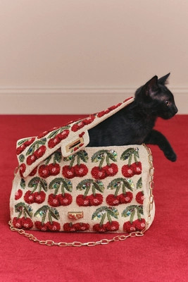 Maeve Oversized Beaded Shoulder Bag | Anthropologie (US)