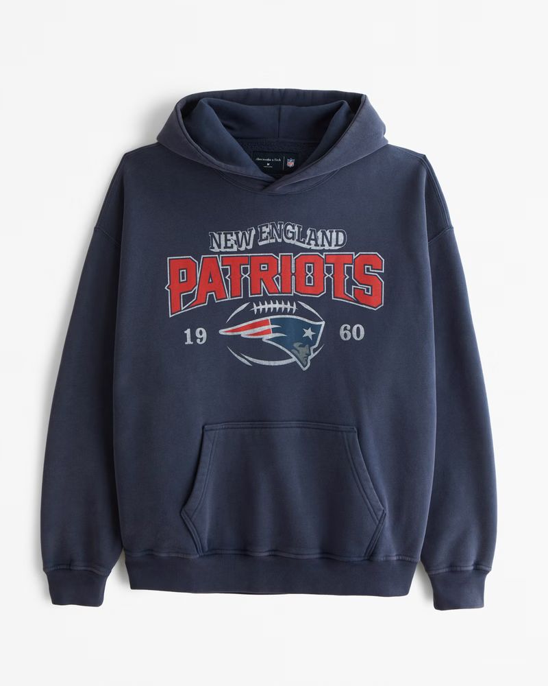 New England Patriots Graphic Popover Hoodie | Abercrombie & Fitch (US)