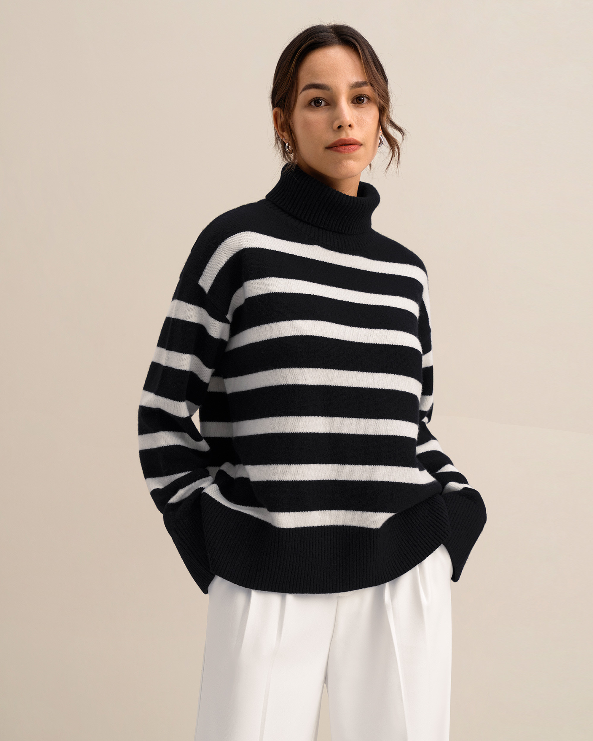The Tarra Stripe Sweater | LilySilk