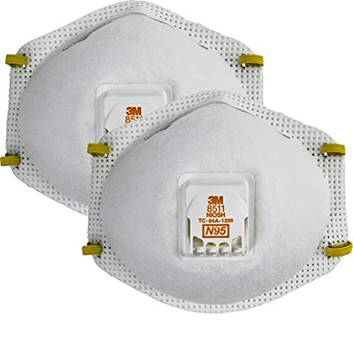 3M 8511 Respirator, N95, Cool Flow Valve (2-Pack) | Amazon (US)