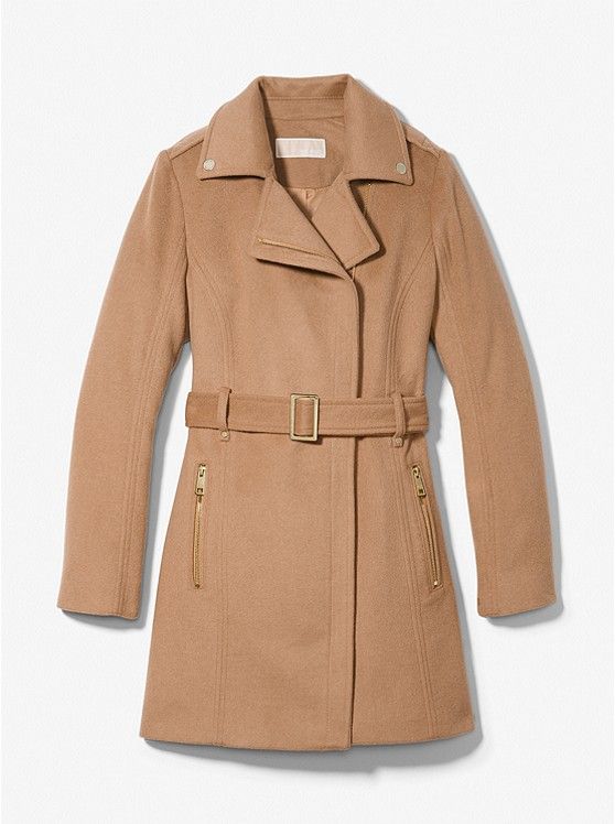 Wool Blend Belted Coat | Michael Kors US